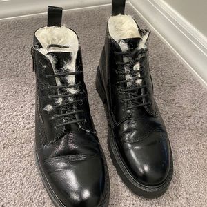 Saint Lauren Men leather Boots